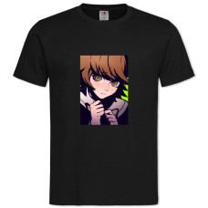TDanganronpa Chihiro Fujisaki -shirt with Print Danganronpa Chihiro Fujisaki - 2XL black