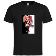 TDanganronpa Hero Junko Enoshima -shirt with Print Danganronpa Hero Junko Enoshima - 2XL black