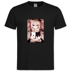 TDanganronpa Junko Enoshima Monokuma -shirt with Print Danganronpa Junko Enoshima Monokuma - 2XL black