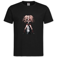 TDanganronpa Junko With Monokuma -shirt with Print Danganronpa Junko With Monokuma - 2XL black