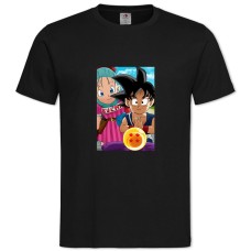 Футболка с принтом Жемчуг Дракона Милые Герои - 2XL черная