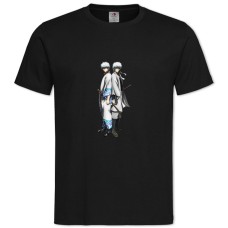 Футболка с принтом Гинтама Гинтоки Саката БлИзнецы - 2XL черная