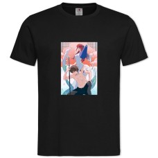 Футболка с принтом Гинтама Арт Издание - 2XL черная