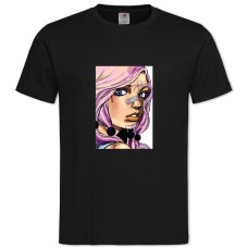 Футболка с принтом Джоджо Девочка - 2XL черная