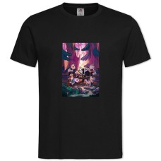 Футболка с принтом Гравити Фолз Семья - 2XL черная