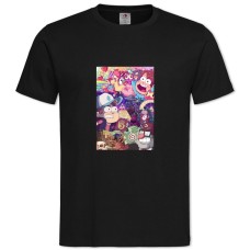 Футболка с принтом Гравити Фолз Пиксель Версия - 2XL черная