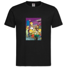TThe Simpsons Cinema Family -shirt with Print The Simpsons Cinema Family - 2XL black