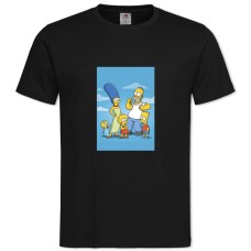 TThe Simpsons All Family -shirt with Print The Simpsons All Family - 2XL black
