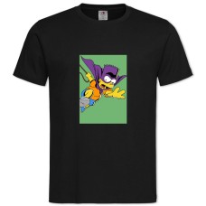 TThe Simpsons Superhero Bart -shirt with Print The Simpsons Superhero Bart - 2XL black
