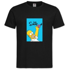 TThe Simpsons Los Simpson -shirt with Print The Simpsons Los Simpson - 2XL black