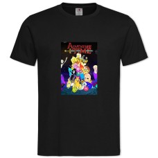 TAdventure Time Main Heroes -shirt with Print Adventure Time Main Heroes - 2XL black