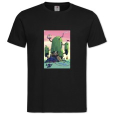 TAdventure Time Tree House -shirt with Print Adventure Time Tree House - 2XL black