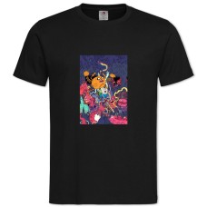 TAdventure Time Monsters -shirt with Print Adventure Time Monsters - 2XL black