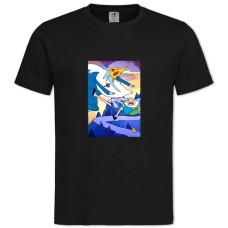 TAdventure Time Ice King Battle -shirt with Print Adventure Time Ice King Battle - 2XL black