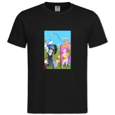 TAdventure Time Two Princess -shirt with Print Adventure Time Two Princess - 2XL black