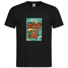 TAdventure Time Red Logo -shirt with Print Adventure Time Red Logo - 2XL black
