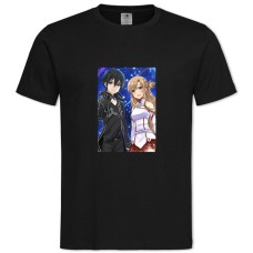 TSword Art Online Love Heroes -shirt with Print Sword Art Online Love Heroes - 2XL black