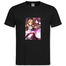 TSword Art Online Heroes Girls -shirt with Print Sword Art Online Heroes Girls - 2XL black