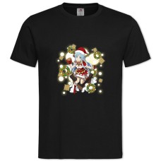 TSword Art Online Christmas Girl -shirt with Print Sword Art Online Christmas Girl - 2XL black