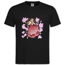 TSword Art Online Girl Pink Print -shirt with Print Sword Art Online Girl Pink Print - 2XL black
