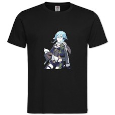 TSword Art Online Fighter Hero Girl -shirt with Print Sword Art Online Fighter Hero Girl - 2XL black
