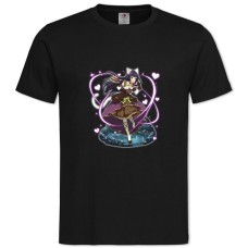 TSword Art Online Lovely Fighter -shirt with Print Sword Art Online Lovely Fighter - 2XL black