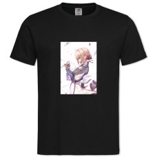 TViolet Evergarden With Letters -shirt with Print Violet Evergarden With Letters - 2XL black