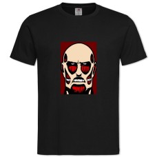 Футболка с принтом Атака На Титанов Титан Арт - 2XL черная