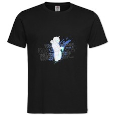 Футболка с принтом Бездомный Бог Цитата - 2XL черная