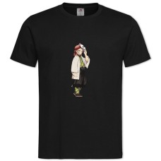 Футболка с принтом Клинок, Рассекающий Демонов Героиня Девушка - 2XL черная