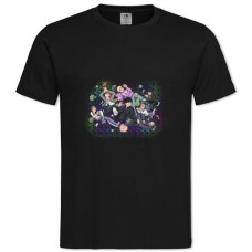 Футболка з принтом Моб Психо 100 Герої Принт - 2XL чорна