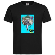 Футболка з принтом Моб Психо 100 Всесвіт - 2XL чорна