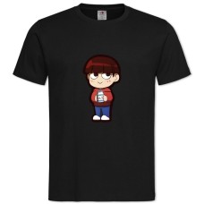 Футболка з принтом Моб Психо 100 Хлопчик - 2XL чорна