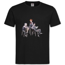 TThe Promised Neverland Heroes Print -shirt with Print The Promised Neverland Heroes Print - 2XL black