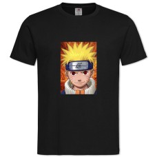 Футболка з принтом Наруто Особа - 2XL чорна