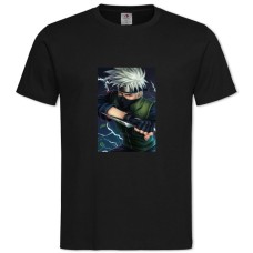 Футболка з принтом Наруто Какаші Хатаке Герой - 2XL чорна