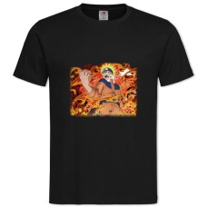 Футболка з принтом Наруто Сильний - 2XL чорна