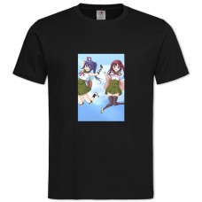 Футболка с принтом Двуличная Сестрёнка Умару-Чан Нана И Кирия - 2XL черная