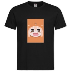 Футболка с принтом Двуличная Сестрёнка Умару-Чан Умару Лицо - 2XL черная