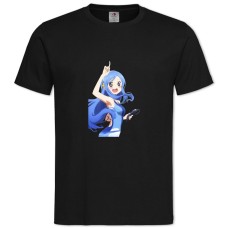 Футболка с принтом Двуличная Сестрёнка Умару-Чан Герой Сильфинфорд Тачибана - 2XL черная