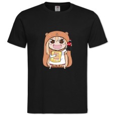 Футболка с принтом Двуличная Сестрёнка Умару-Чан Умару И Кола - 2XL черная