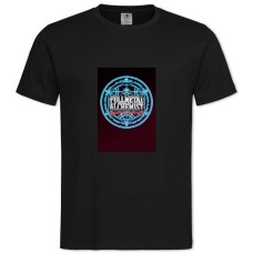 Футболка с принтом Стальной Алхимик Логотип - 2XL черная