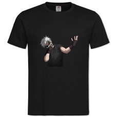 TTokyo Ghoul Ken Kaneki Hero Print -shirt with Print Tokyo Ghoul Ken Kaneki Hero Print - 2XL black
