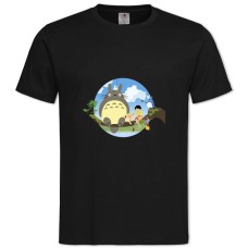 TTonari No Totoro Funny Heroes -shirt with Print Tonari No Totoro Funny Heroes - 2XL black