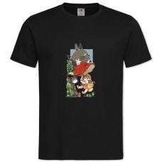 TTonari No Totoro Amazing Heroes -shirt with Print Tonari No Totoro Amazing Heroes - 2XL black