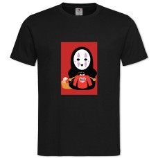 TSen To Chihiro No Kamikakushi Kaonashi -shirt with Print Sen To Chihiro No Kamikakushi Kaonashi - 2XL black