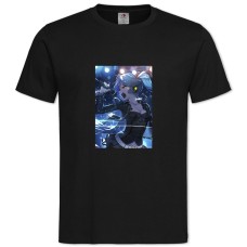 Футболка с принтом Мику Хацунэ Певица - 2XL черная