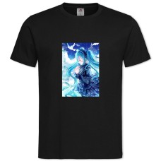 Футболка с принтом Мику Хацунэ Прекрасный Арт - 2XL черная