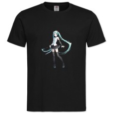 Футболка с принтом Мику Хацунэ Идеальная Девушка - 2XL черная