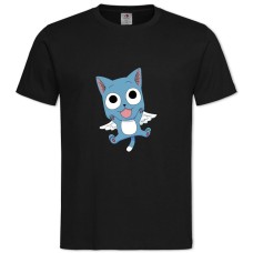 Футболка с принтом Хвост Феи Кот - 2XL черная